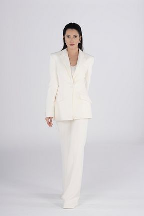 کت سفید زنانه Blazer PEARL - کد 786421841