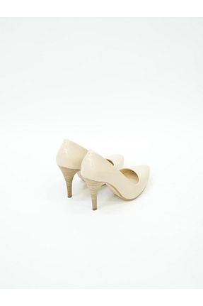 کفش استایلیتو بژ پاشنه نازک EYMEN SHOES - کد 895609664