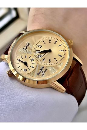 ساعت مچی قهوه ای مردانه 41-45 میلی متر Q&Q - کد 819542274
