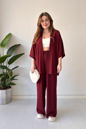 لباس زرشکی زنانه بافتنی MaziButik - کد 895732536
