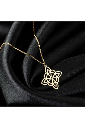 گردنبند نقره زرد زنانه 925 عیار DECOVIENO - کد 893600770