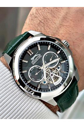 ساعت مچی سبز مردانه 41-45 میلی متر Slazenger - کد 893723448