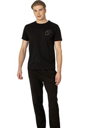 ست لباس راحتی قهوه ای مردانه چاپی Pierre Cardin - کد 893740423
