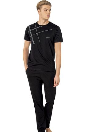 ست لباس راحتی قهوه ای مردانه چاپی Pierre Cardin - کد 893760465