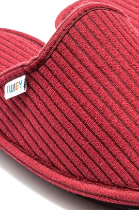 دمپائی خانگی زرشکی زنانه پارچه ای Twigy - کد 893788491