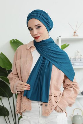 کلاه شنای حجاب آبی زنانه Aisha