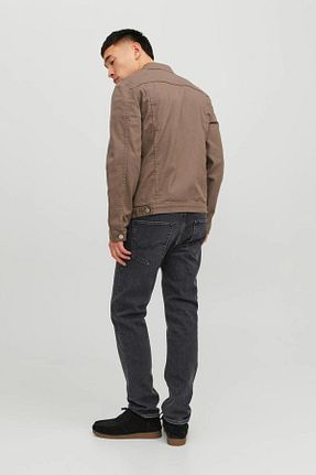 شلوار جین مشکی مردانه پاچه تنگ Jack & Jones - کد 803338197
