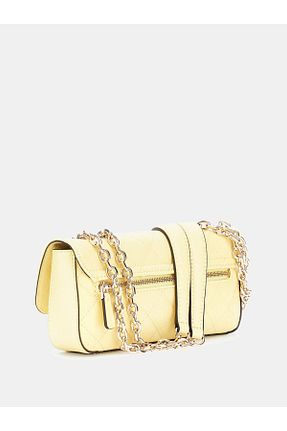 کیف دوشی زرد زنانه چرم مصنوعی Guess - کد 893782033