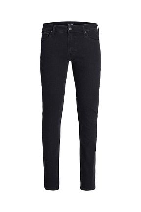 شلوار جین مشکی مردانه پاچه تنگ Jack & Jones - کد 758285151