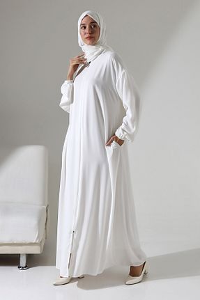 کلاه و ابایا سفید زنانه پنبه پلی استر Berel Moda - کد 893788360
