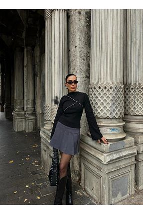 بلوز مشکی زنانه ساده LOVELYSTORE - کد 893808521
