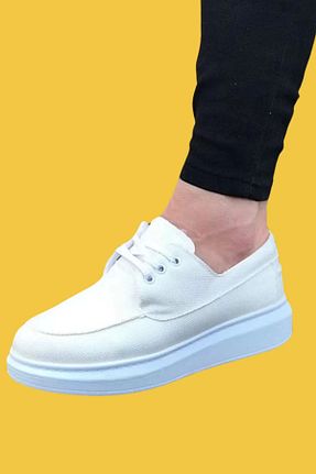 کفش کژوال سفید مردانه پارچه ای shoecide - کد 788879737