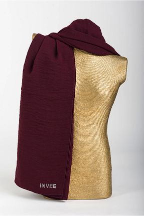 شال زرشکی زنانه پلی استر Invee - کد 755010741