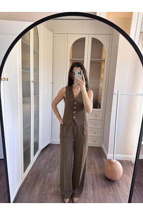 ست بالاتنه و پائین تنه سبز زنانه پنبه ای perastore - کد 895688345