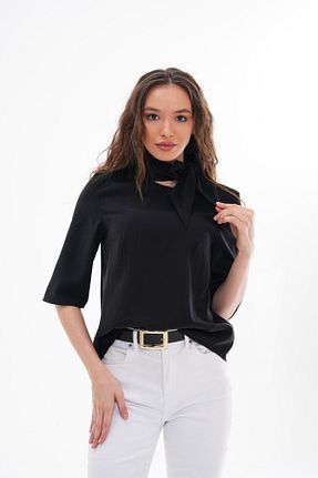 بلوز خاکی زنانه ساده Marjinal - کد 893917897