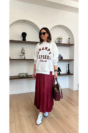 دامن رنگی زنانه ساتن kubraozbeybutik - کد 893974710