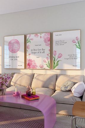 پوستر صورتی Vinca Prints - کد 816132295