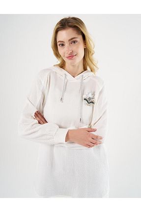 سوئیشرت حجاب نباتی زنانه پنبه ای Kayra - کد 893997323
