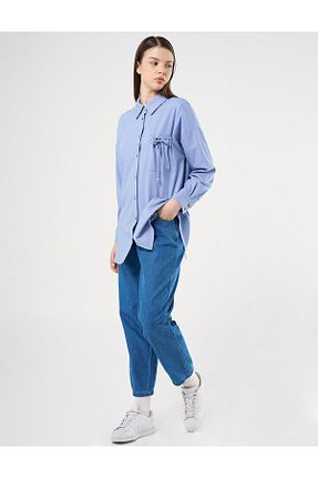 پیراهن حجاب آبی زنانه رگولار Kayra - کد 893997348