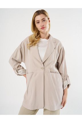 کت حجاب بژ زنانه رگولار Kayra - کد 893997266