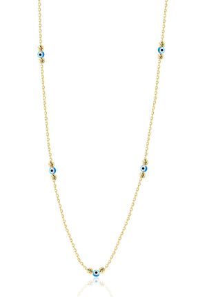 گردنبند نقره طلائی زنانه 925 عیار Söğütlü Silver - کد 894020004