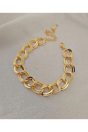 دستبند استیل (فولاد) طلائی زنانه استیل (فولاد) NILOTUS - کد 861790238