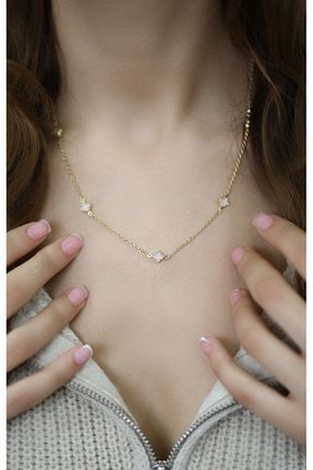 گردنبند طلا زرد زنانه 14 عیار Kuyumcum - کد 894051049