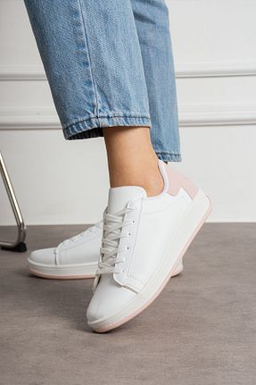 کفش اسنیکر سفید زنانه بند دار NAVİSHOES - کد 894050036