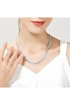 گردنبند نقره زنانه 925 عیار FM - کد 894064104