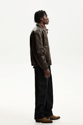 شلوار مشکی مردانه پنبه ای Bershka - کد 894063484
