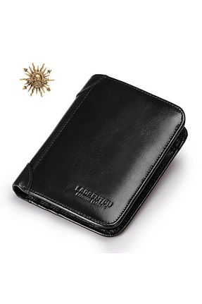 کیف پول مشکی مردانه ابعاد کوچک Laorentou - کد 894068111