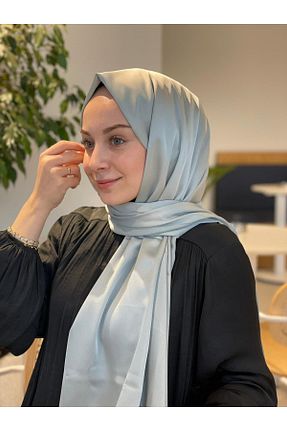 شال سبز زنانه پلی ساتن Sima - کد 349564839