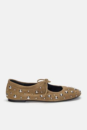 کفش کلاسیک قهوه ای زنانه جیر Pull & Bear - کد 894073273