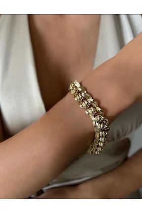 دستبند استیل (فولاد) زرد زنانه استیل (فولاد) biralışveriş - کد 894079851
