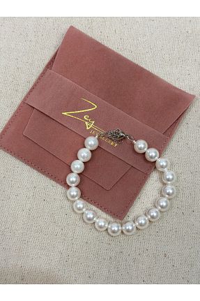 دستبند مروارید سفید مروارید آب شیرین Zey Jewellery - کد 892259293
