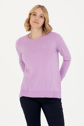 پلیور صورتی زنانه ساده U.S. Polo Assn. - کد 894099812