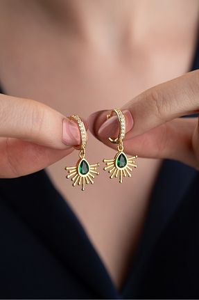 گوشواره نقره طوسی زنانه 925 عیار Silvano Jewelry - کد 893963937