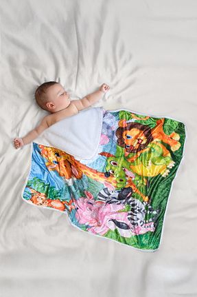 حوله نوزاد و کودک رنگی پنبه ای irkkids - کد 896002538
