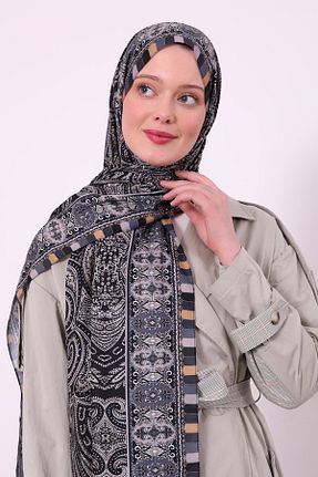 شال طوسی زنانه پلی استر Levidor - کد 894115448