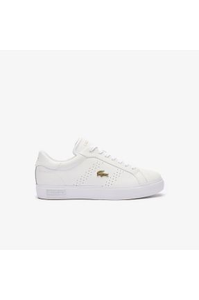 کفش اسنیکر سفید زنانه بند دار Lacoste - کد 837968479