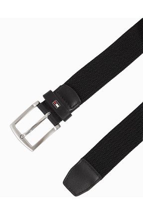 کمربند مشکی مردانه چرم مصنوعی Tommy Hilfiger - کد 894155315