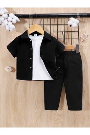 ست بالاتنه و پائین تنه مشکی بچه گانه بافتنی DOCE ELEGANTE - کد 894154219