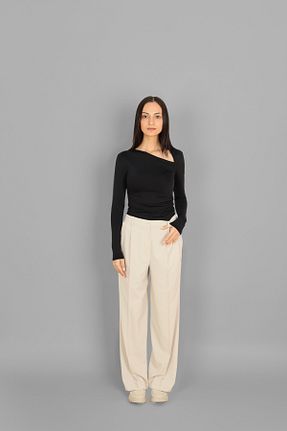 شلوار نباتی زنانه الاستان - ویسکون - پلی استر Bood Atelier - کد 894150311