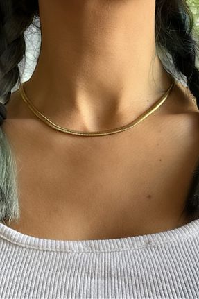 گردنبند استیل ( فولاد ) طلائی استیل ضد زنگ Huit - کد 894158625