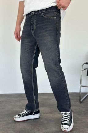 شلوار جین مشکی مردانه رگولار MADZEYMODA - کد 894182256
