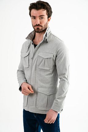 کت طوسی مردانه اسلیم Ted Davıd - کد 894160750