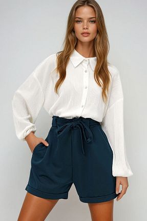 شلوارک و برمودا آبی زنانه Gabardin VAGGON - کد 894186951