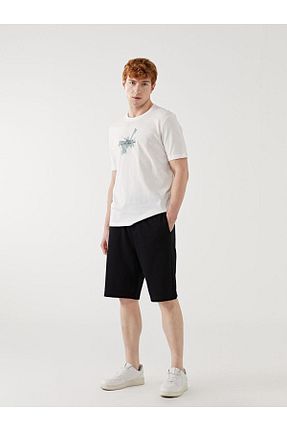 شلوارک و برمودا مشکی مردانه Relaxed LC Waikiki - کد 894205785