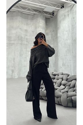شلوار مشکی زنانه پنبه ای mydukkan.co - کد 475705687