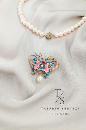سنجاق سینه رنگی فلزی Tasarım Sentezi - کد 893469472